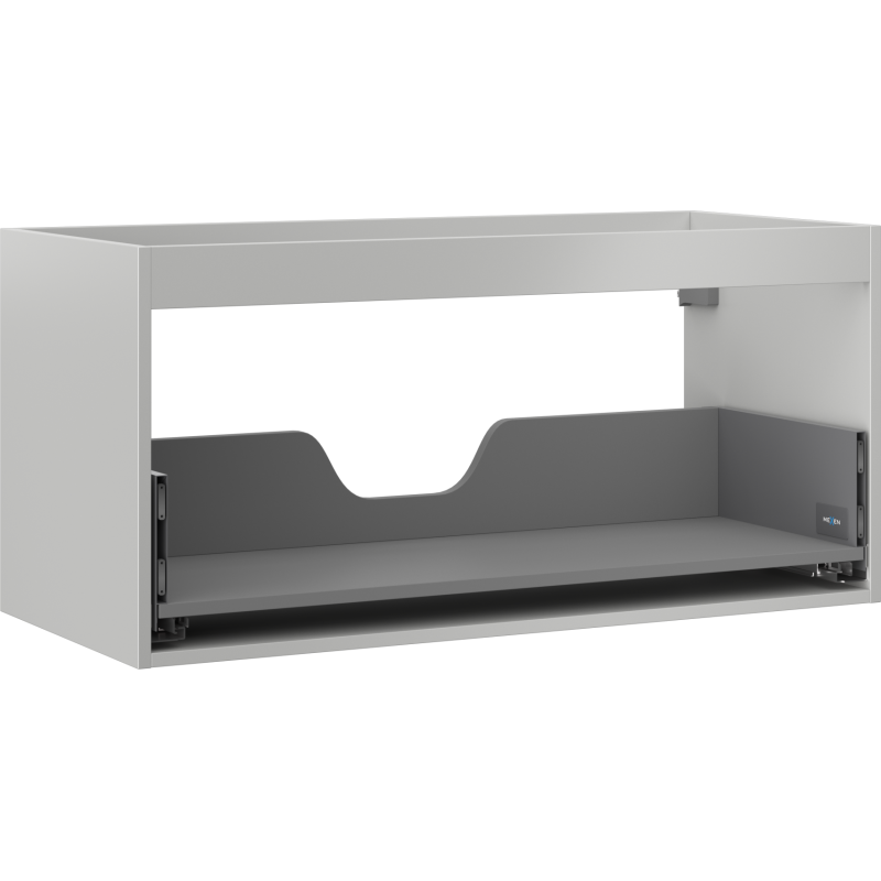 Mexen Box-A korpus skrinky pod umývadlo 100 cm, 1 zásuvka, sivý mat - 91AX0-1000-470-1-62