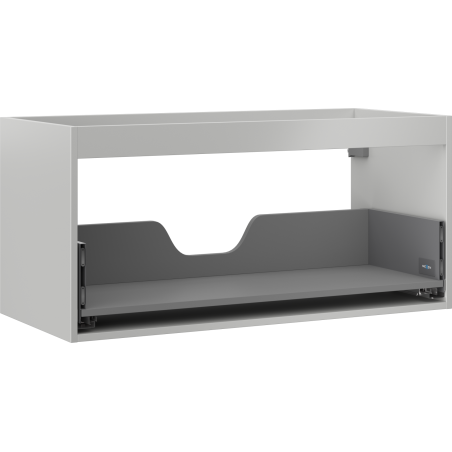 Mexen Box-A korpus skrinky pod umývadlo 100 cm, 1 zásuvka, sivý mat - 91AX0-1000-470-1-62