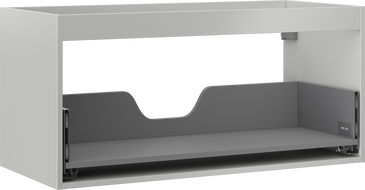 Mexen Box-A skrinka pod umývadlo 100 cm, 1 zásuvka, sivý mat - 91AX0-1000-470-1-62