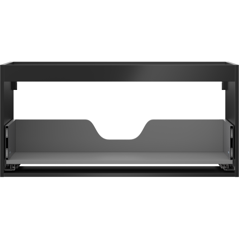 Mexen Box-A korpus kúpelňovej skrinky 100 cm, 1 zásuvka, čierny matný - 91AX0-1000-470-1-71