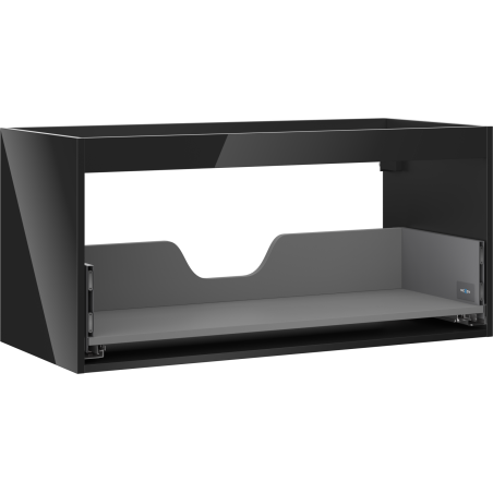 Mexen Box-A skrinka pod umývadlo 100 cm, 1 zásuvka, čierny lesk - 91AX0-1000-470-1-70