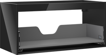 Mexen Box-A skrinka pod umývadlo 100 cm, 1 zásuvka, čierny lesk - 91AX0-1000-470-1-70