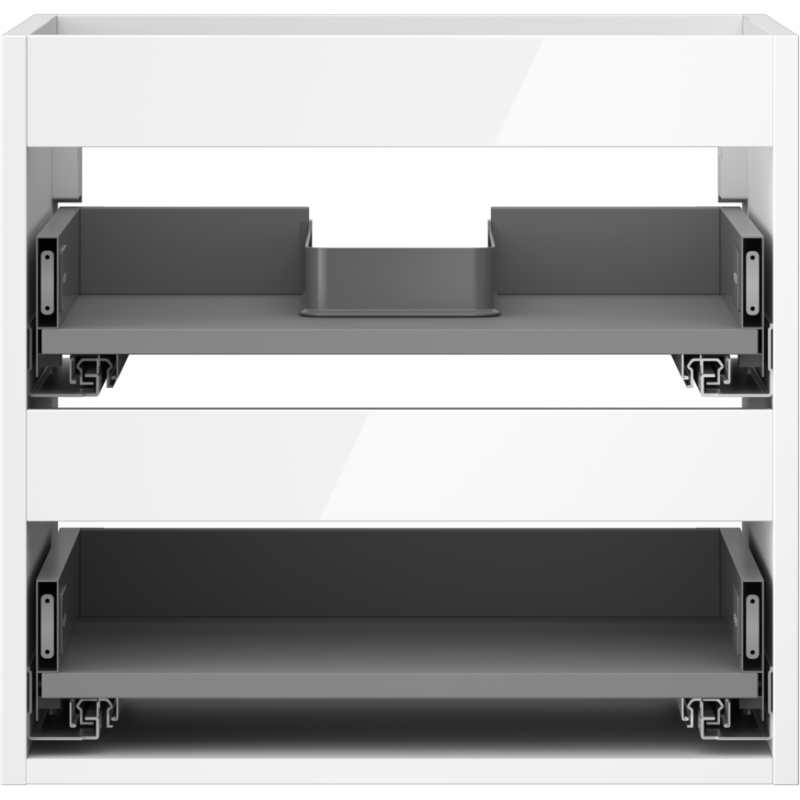 Mexen Box-A korpus skrinky pod umývadlo 50 cm, 2 zásuvky, biely lesk - 91AX0-0500-470-2-00