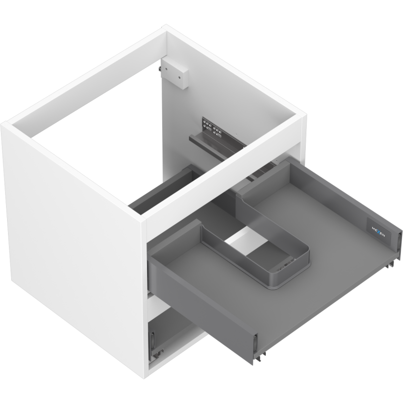Mexen Box-A korpus skrinky pod umývadlo 50 cm, 2 zásuvky, biely mat - 91AX0-0500-470-2-01