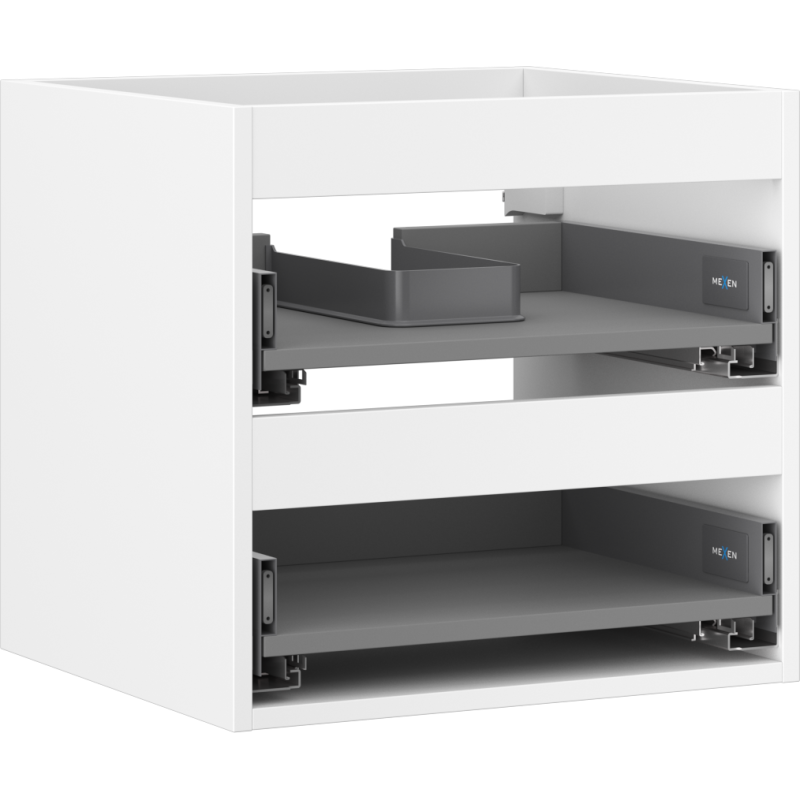 Mexen Box-A korpus skrinky pod umývadlo 50 cm, 2 zásuvky, biela matná - 91AX0-0500-470-2-01