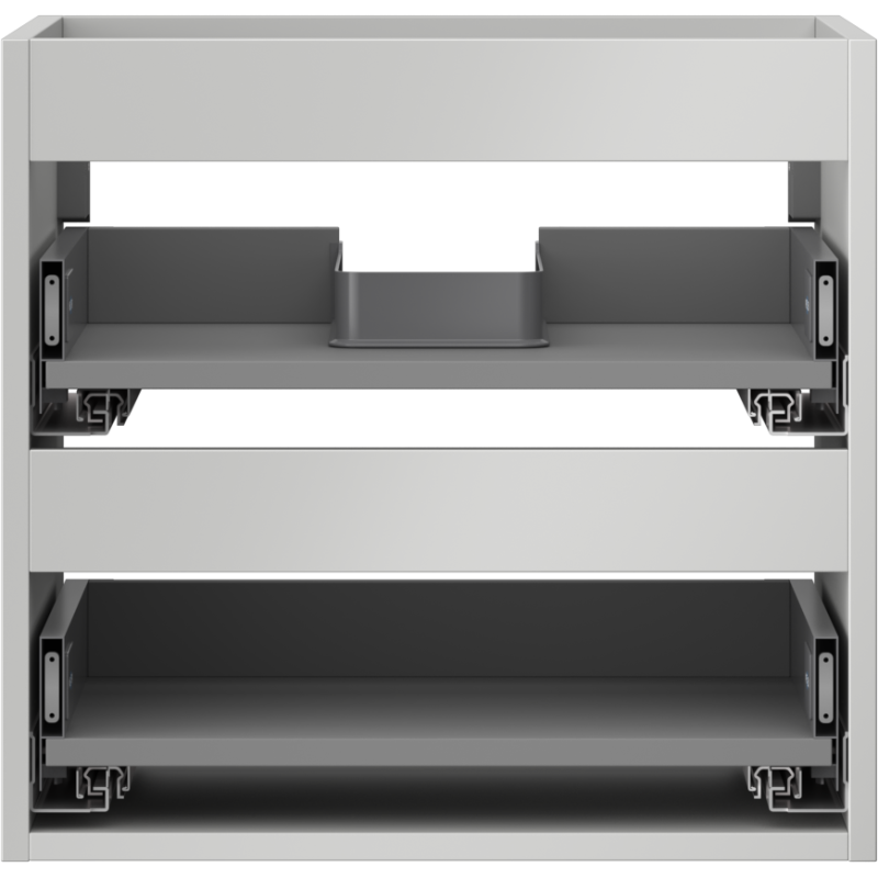 Mexen Box-A korpus skrinky pod umývadlo 50 cm, 2 zásuvky, šedý mat - 91AX0-0500-470-2-62