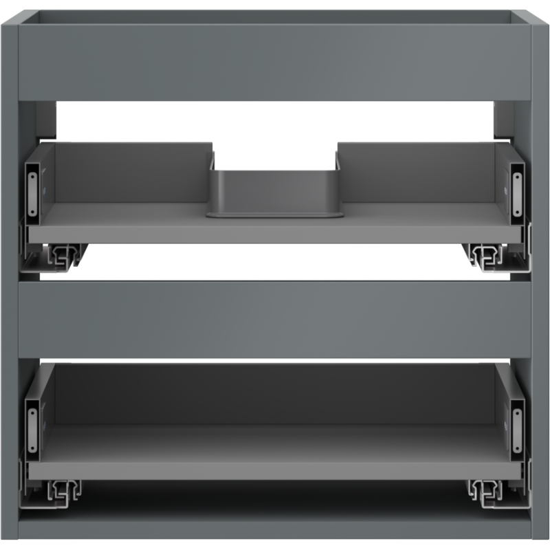 Mexen Box-A korpus skrinky pod umývadlo 50 cm, 2 zásuvky, grafit mat - 91AX0-0500-470-2-66