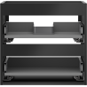 Mexen Box-A korpus skrinky pod umývadlo 50 cm, 2 zásuvky, čierny mat - 91AX0-0500-470-2-71