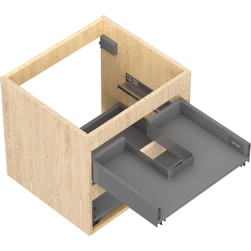 Mexen Box-A skrinka pod umývadlo 50 cm, 2 zásuvky, dub - 91AX0-0500-470-2-81