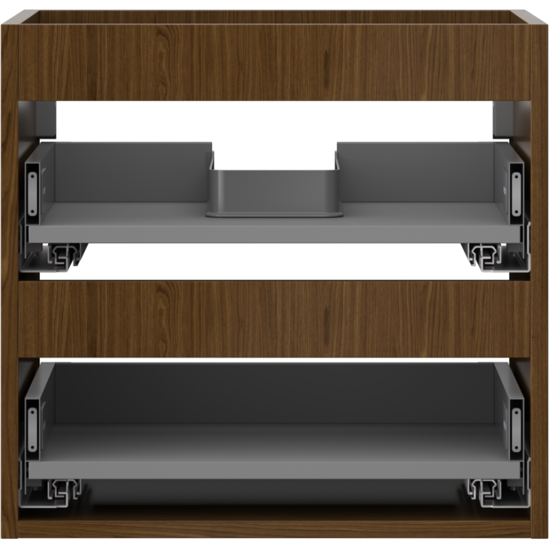 Mexen Box-A skrinka pod umývadlo 50 cm, 2 zásuvky, orech - 91AX0-0500-470-2-86