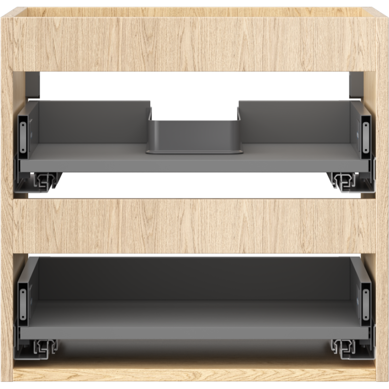 Mexen Box-A skrinka pod umývadlo 50 cm, 2 zásuvky, dub - 91AX0-0500-470-2-81