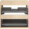 Mexen Box-A korpus skrinky pod umývadlo 50 cm, 2 zásuvky, dub - 91AX0-0500-470-2-81