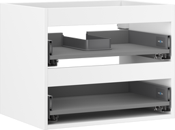 Mexen Box-A skrinka pod umývadlo 60 cm, 2 zásuvky, biely mat - 91AX0-0600-470-2-01