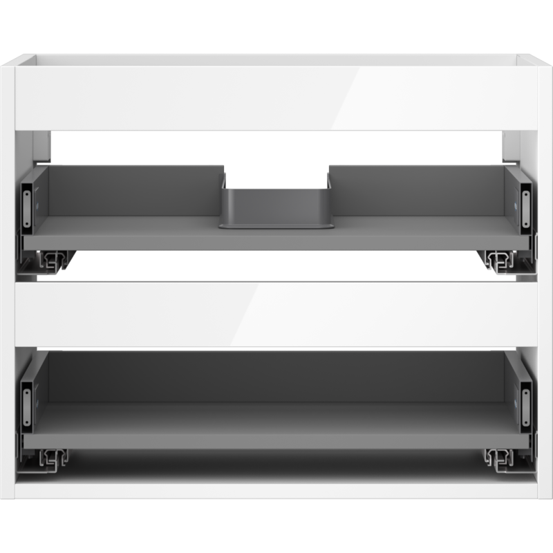 Mexen Box-A skrinka pod umývadlo, 60 cm, 2 zásuvky, biely lesk - 91AX0-0600-470-2-00