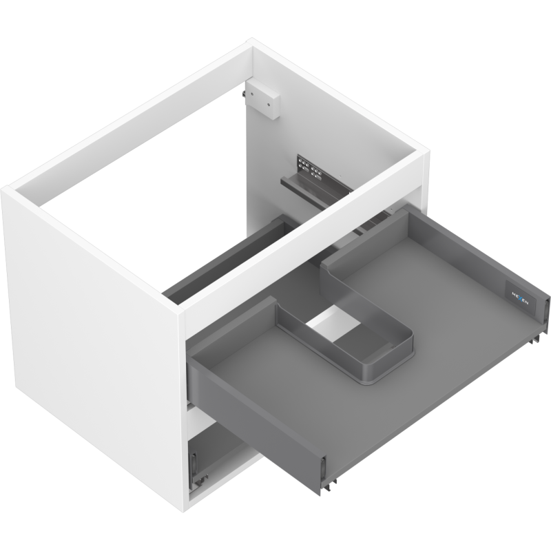 Mexen Box-A skrinka pod umývadlo 60 cm, 2 zásuvky, biela matná - 91AX0-0600-470-2-01