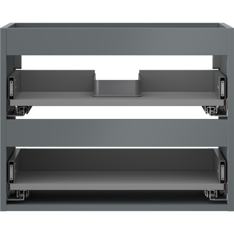 Mexen Box-A skrinka pod umývadlo 60 cm, 2 zásuvky, grafit mat - 91AX0-0600-470-2-66