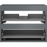 Mexen Box-A skriňová skrinka pod umývadlo 60 cm, 2 zásuvky, grafit mat - 91AX0-0600-470-2-66