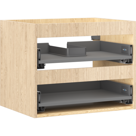 Mexen Box-A skrinka pod umývadlo 60 cm, 2 zásuvky, dub - 91AX0-0600-470-2-81