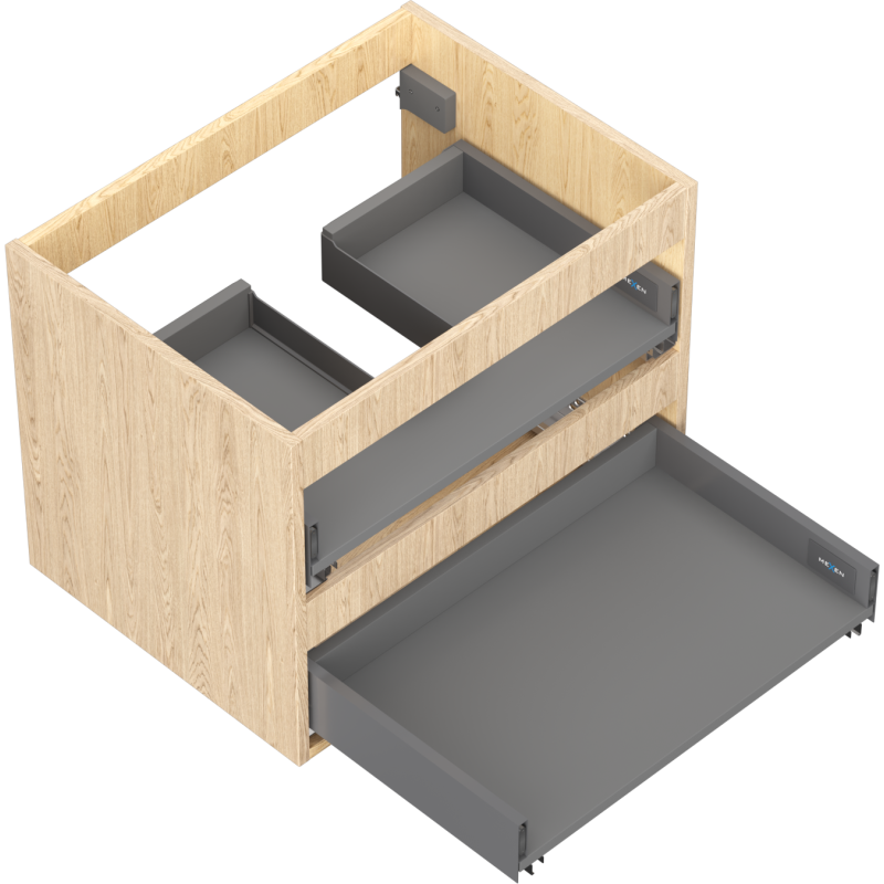 Mexen Box-A korpus skrinky pod umývadlo 60 cm, 2 zásuvky, dub - 91AX0-0600-470-2-81