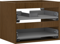 Mexen Box-A skrinka pod umývadlo 60 cm, 2 zásuvky, orech - 91AX0-0600-470-2-86