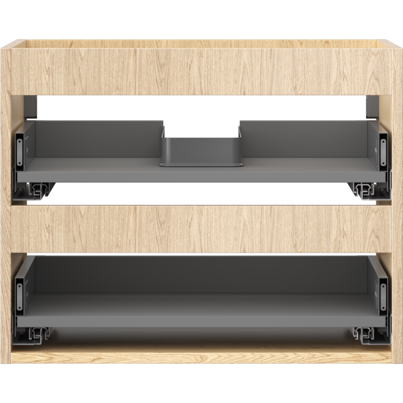 Mexen Box-A korpus skrinky pod umývadlo 60 cm, 2 zásuvky, dub - 91AX0-0600-470-2-81