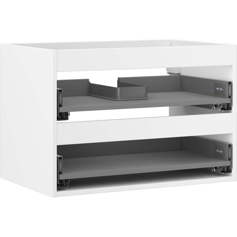 Mexen Box-A skrinka pod umývadlo 70 cm, 2 zásuvky, biely mat - 91AX0-0700-470-2-01