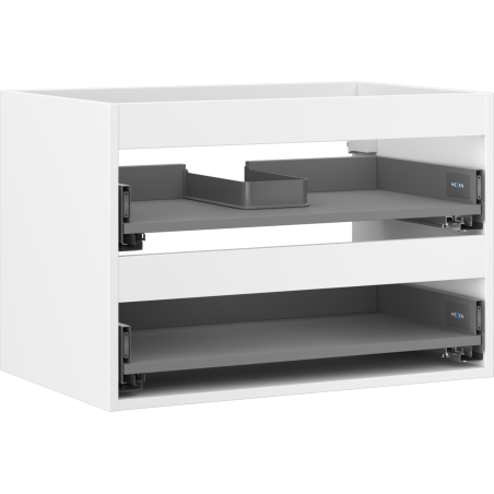 Mexen Box-A skrinka pod umývadlo 70 cm, 2 zásuvky, biely mat - 91AX0-0700-470-2-01