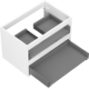 Mexen Box-A skrinka pod umývadlo 70 cm, 2 zásuvky, biely mat - 91AX0-0700-470-2-01