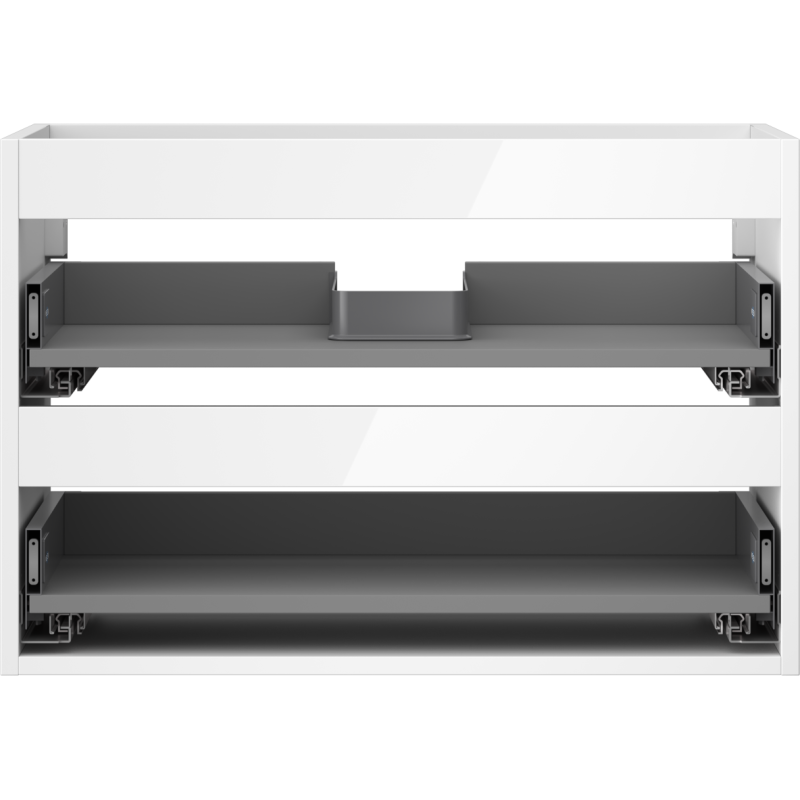 Mexen Box-A korpus skrinky pod umývadlo 70 cm, 2 zásuvky, biely lesk - 91AX0-0700-470-2-00