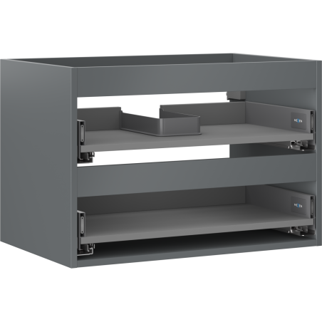 Mexen Box-A korpus skrinky pod umývadlo 70 cm, 2 zásuvky, grafit matný - 91AX0-0700-470-2-66
