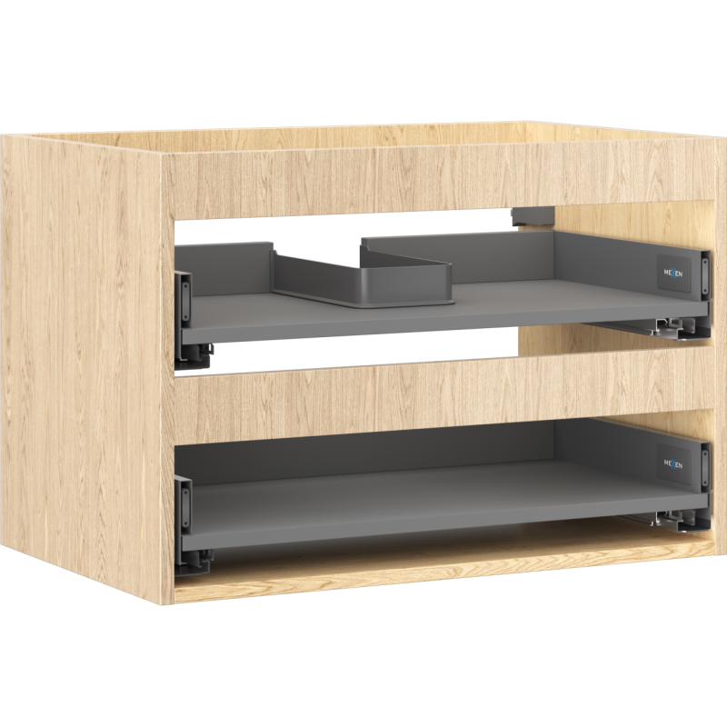 Mexen Box-A korpus skrinky pod umývadlo 70 cm, 2 zásuvky, dub - 91AX0-0700-470-2-81
