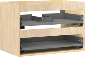 Mexen Box-A korpus skrinky pod umývadlo 70 cm, 2 zásuvky, dub - 91AX0-0700-470-2-81