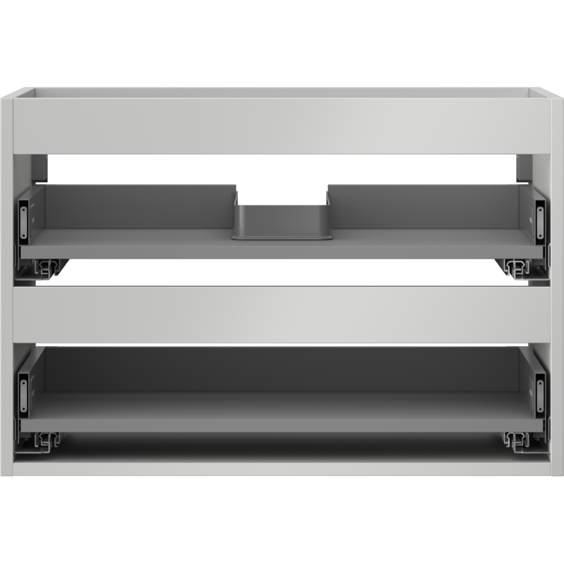 Mexen Box-A korpus skrinky pod umývadlo 70 cm, 2 zásuvky, sivý mat - 91AX0-0700-470-2-62