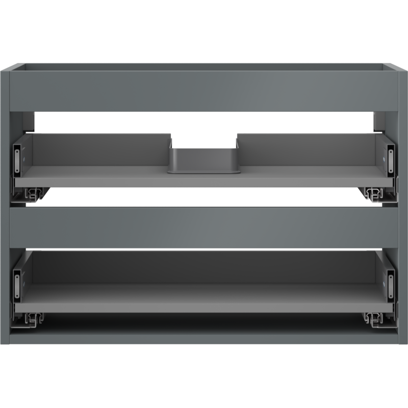 Mexen Box-A korpus skrinky pod umývadlo 70 cm, 2 zásuvky, grafit matný - 91AX0-0700-470-2-66