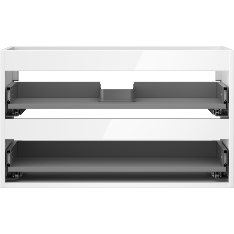 Mexen Box-A skrinka pod umývadlo 80 cm, 2 zásuvky, biely lesk - 91AX0-0800-470-2-00