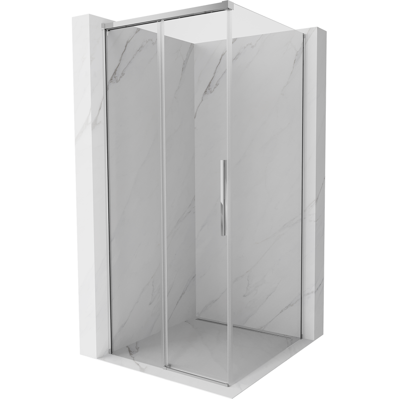 Mexen Rox posuvný sprchový kút 110 x 110 cm, transparentný, chróm - 8C2-110-110-01-00