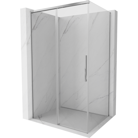 Mexen Rox sprchovací kút posuvný 130 x 120 cm, transparentný, chróm - 8C2-130-120-01-00