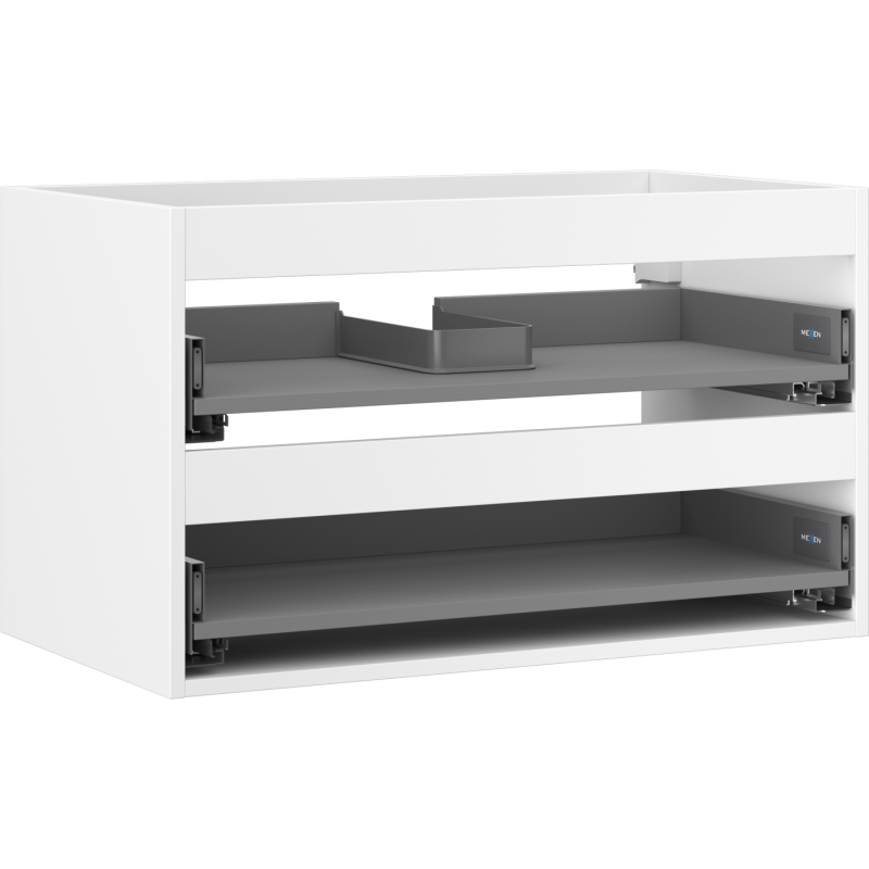 Mexen Box-A korpus skrinky pod umývadlo 80 cm, 2 zásuvky, biely mat - 91AX0-0800-470-2-01