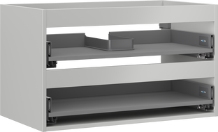 Mexen Box-A korpus skrinky pod umývadlo 80 cm, 2 zásuvky, sivý mat - 91AX0-0800-470-2-62
