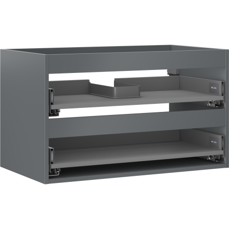 Mexen Box-A korpus skrinky pod umývadlo 80 cm, 2 zásuvky, grafit matný - 91AX0-0800-470-2-66
