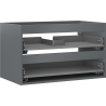 Mexen Box-A korpus skrinky pod umývadlo 80 cm, 2 zásuvky, grafit matný - 91AX0-0800-470-2-66