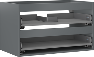 Mexen Box-A skrinka pod umývadlo 80 cm, 2 zásuvky, matný grafit - 91AX0-0800-470-2-66