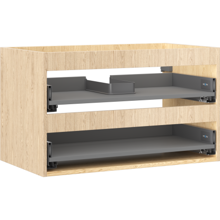 Mexen Box-A korpus skrinky pod umývadlo 80 cm, 2 zásuvky, dub - 91AX0-0800-470-2-81
