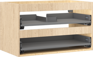 Mexen Box-A korpus skrinky pod umývadlo 80 cm, 2 zásuvky, dub - 91AX0-0800-470-2-81