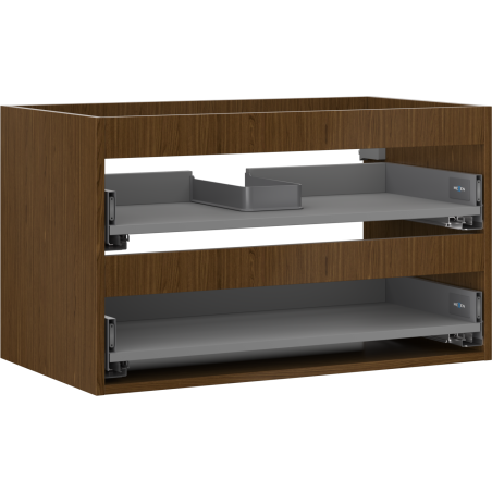 Mexen Box-A korpus skrinky pod umývadlo 80 cm, 2 zásuvky, orech - 91AX0-0800-470-2-86