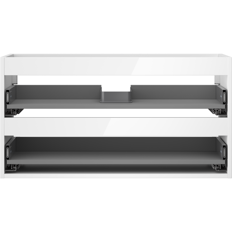 Mexen Box-A skrinka pod umývadlo 90 cm, 2 zásuvky, lesklá biela - 91AX0-0900-470-2-00