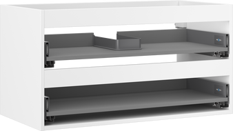 Mexen Box-A korpus skrinky pod umývadlo 90 cm, 2 zásuvky, biely mat - 91AX0-0900-470-2-01