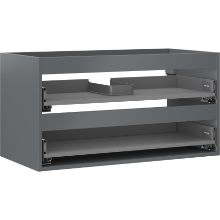Mexen Box-A korpus skrinky pod umývadlo 90 cm, 2 zásuvky, matný grafit - 91AX0-0900-470-2-66