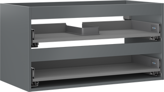 Mexen Box-A korpus skrinky pod umývadlo 90 cm, 2 zásuvky, grafit mat - 91AX0-0900-470-2-66