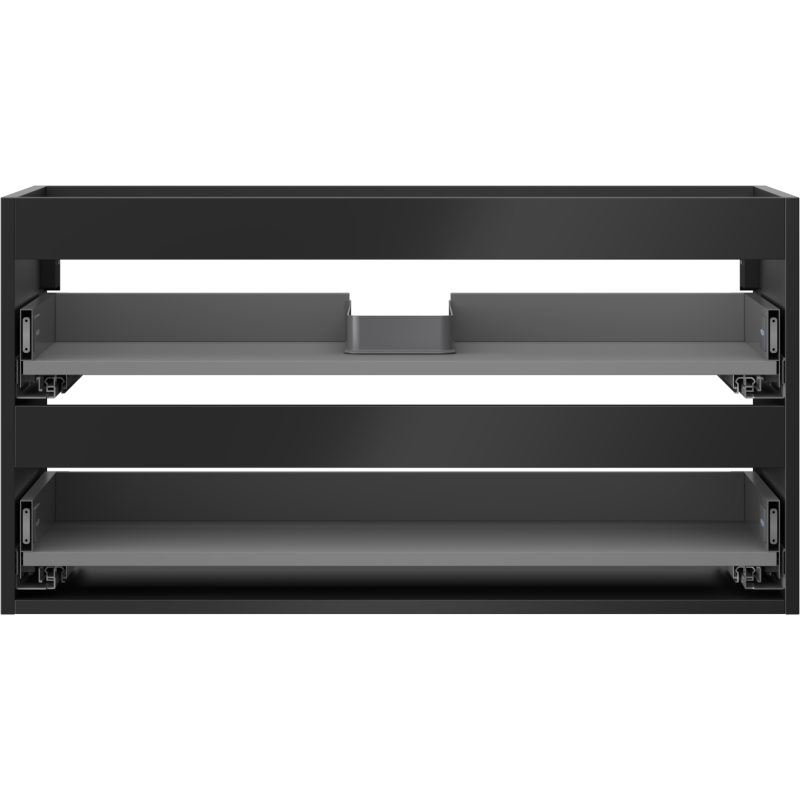 Mexen Box-A korpus skrinky pod umývadlo 90 cm, 2 zásuvky, čierny mat - 91AX0-0900-470-2-71